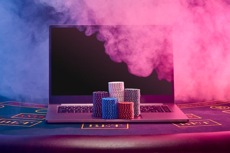 Ilustrasi hands dealer poker di live casino online pada platform petir88