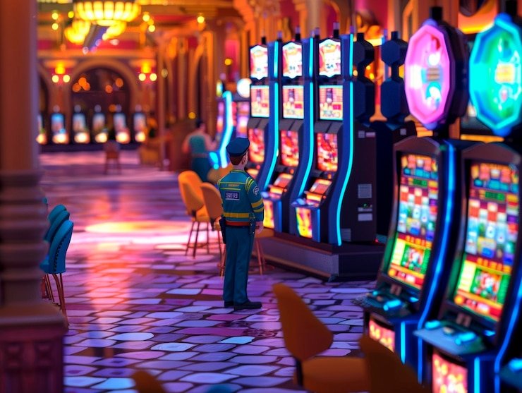 Ilustrasi pengguna mobile yang menikmati hiburan sports dan casino dengan petir88 dari telepon genggam mereka